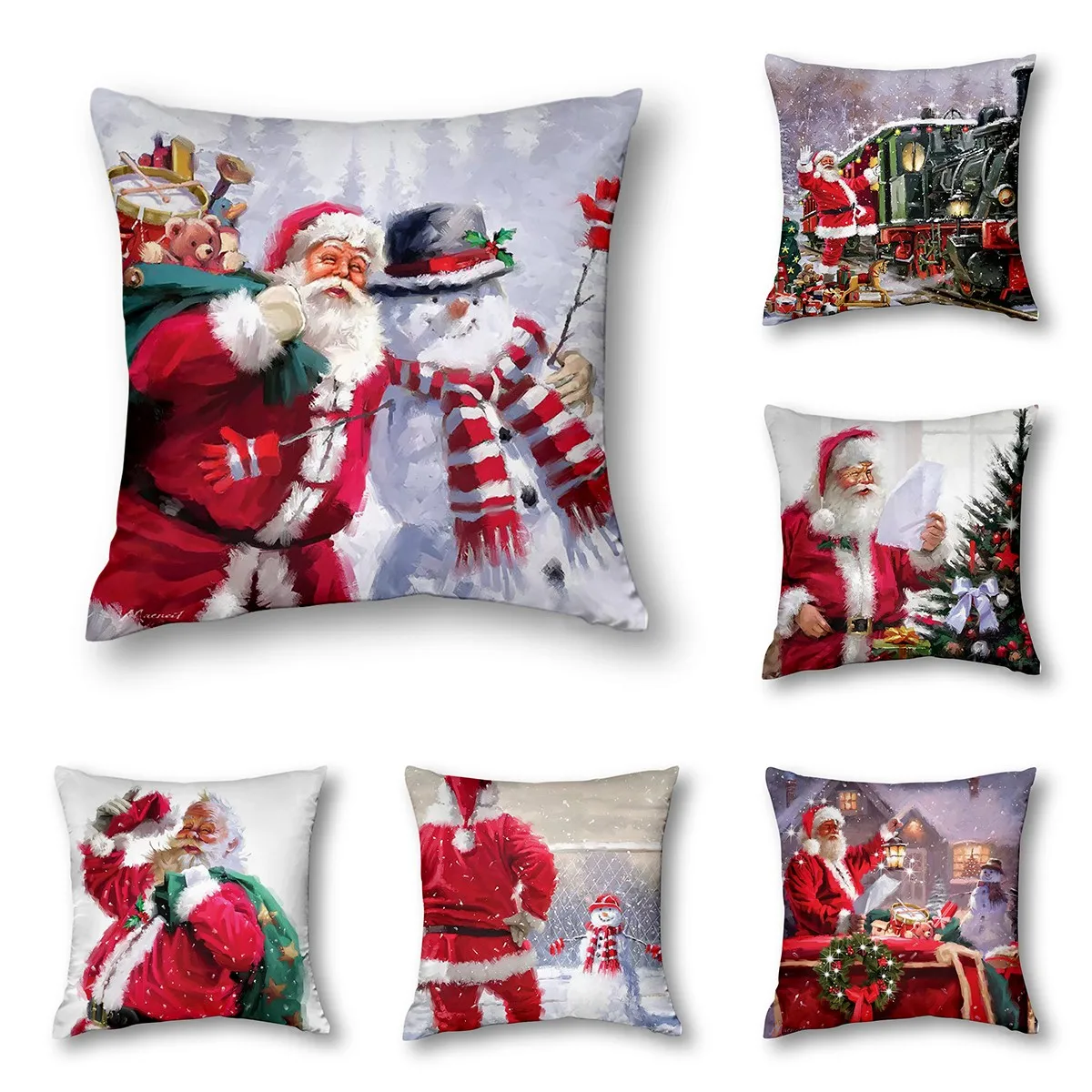 Christmas Decor Cushion Cover Winter Decor Bed Decor Pillow Cover Elegant Cushion Decor Sofa Home Decorr 40x40 45x45 50x50 60x60