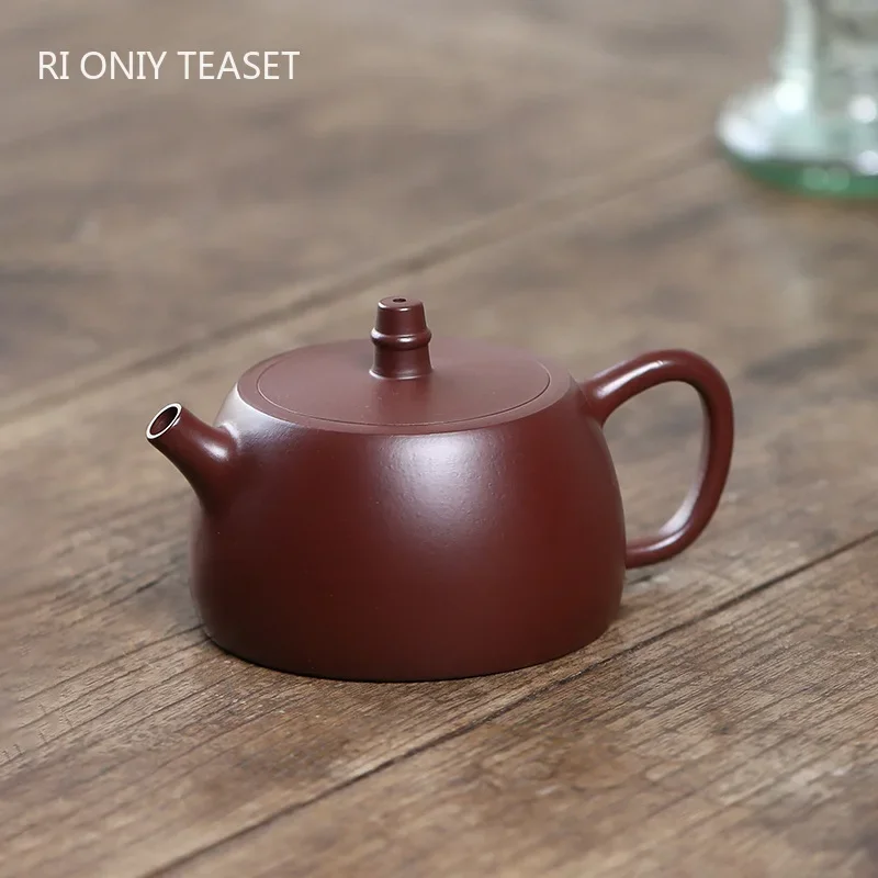 

170ml Yixing Purple Clay Teapot Famous Handmade Ball Hole Filter Tea Pot Raw Ore Purple Zhu Mud Kettle Chinese Zisha Tea Set