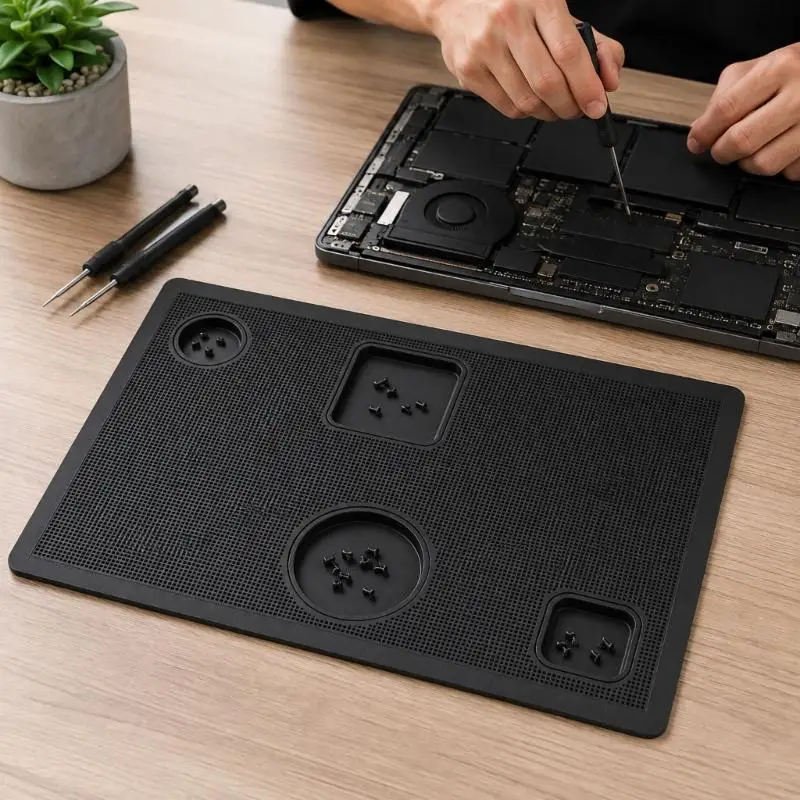 31BA Phone Film Alignment Pad Grip Texture Camera Opening for Desktop Guide