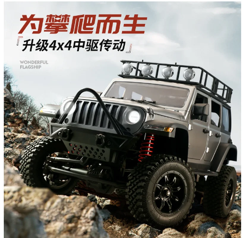 MN128 1/12 RC Car 4WD Jeep Model 2.4G Remote Control LED Light 4X4 Off Road 4WD Climbing RC Truck Electric Toy Car Gift for Boy