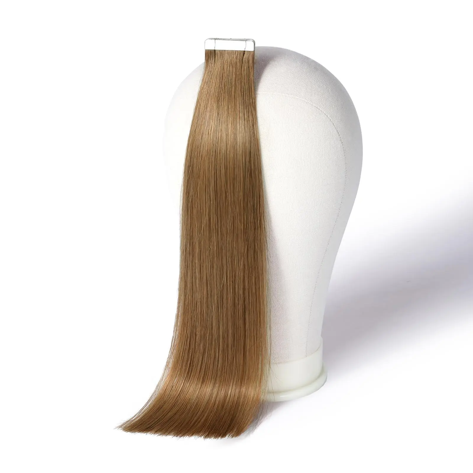 

Лента для наращивания волос, человеческие волосы, бесшовные # 6, светло-коричневая темная прямая невидимая двусторонняя лента для наращивания волос