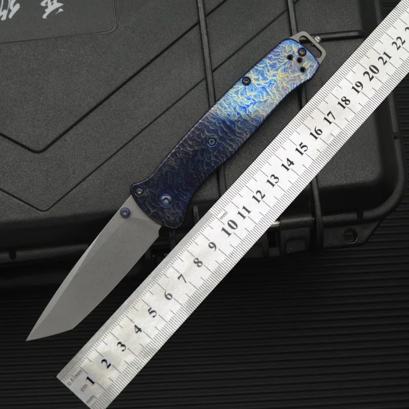

D2 Blade TC4 Titanium Alloy Handle Portable Folding Pocket Outdoor Camping Survival Knife Tactical Utility Fruit Knives EDC Tool