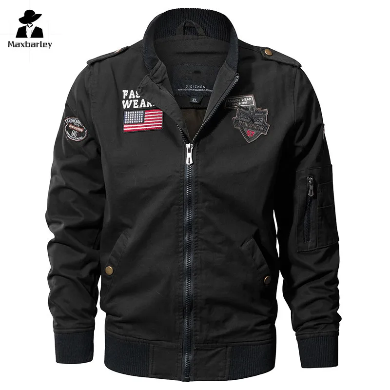 New Spring Style Pilot Jacket Multi-pocket Men Tactical Flight Jacket Autumn US Tactical hunting Motorcycle Outwear Cotton