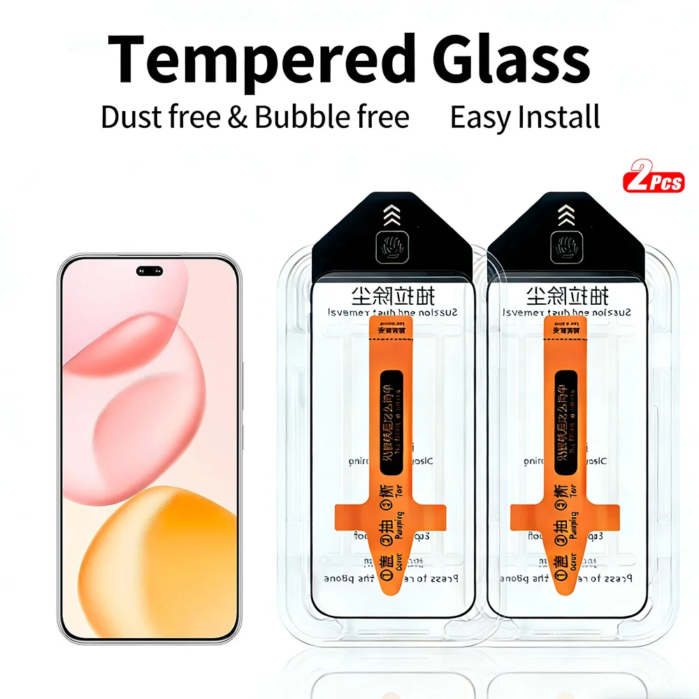 

2pcs Tempered Glass for Honor 400 Pro / 400 Lite / 400 Smart / 400 Screen Protector One-Touch Easy Install