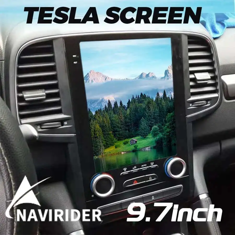 For Renault Koleos Megane 2017 Tesla Radio Android 14 Stereo GPS Car Multimedia Audio Player 4G Network Navigation Head Unit