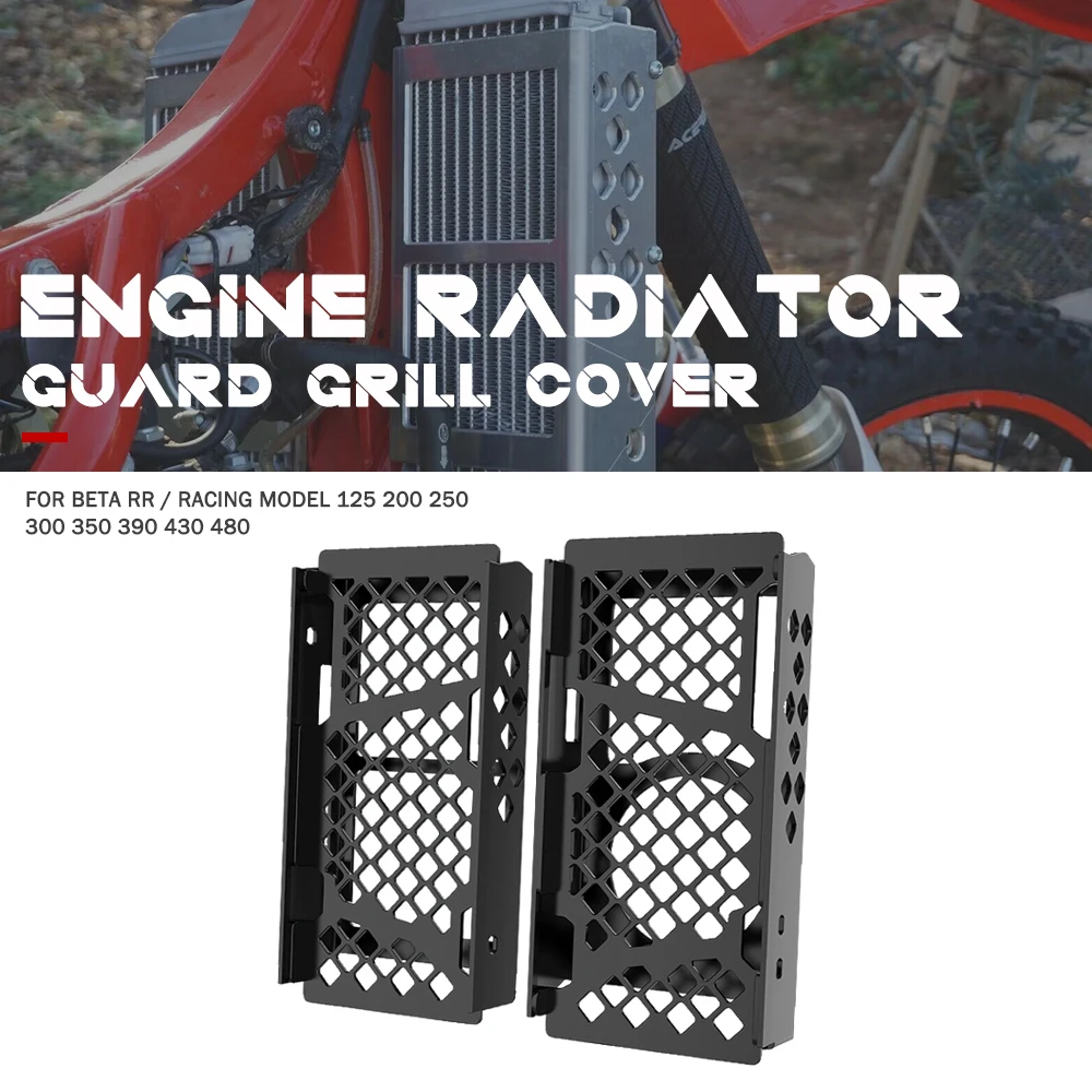 Radiator Grille Grill Guard Cover Protector For BETA RR / Racing Model 125 200 250 300 350 390 430 480 BETA 2020 2021 2022 2023