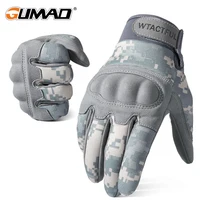 Guantes tácticos de camuflaje para pantalla táctil, protección para ciclismo, deportes de combate, senderismo, Camping, caza, tiro, Paintball