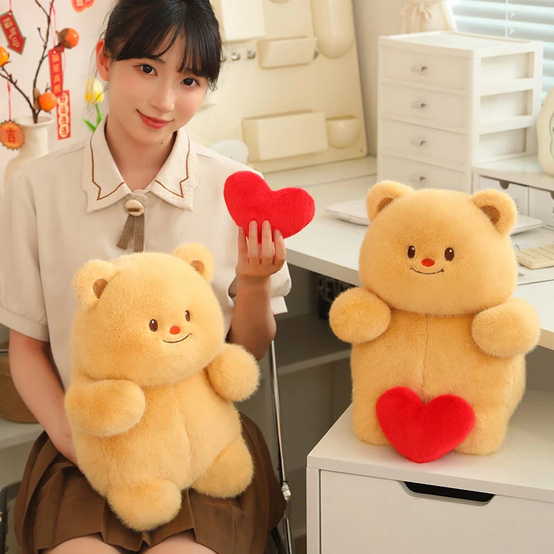 35cm Love bear pillow Holiday gift Send friends and family Fine workmanship Material safety