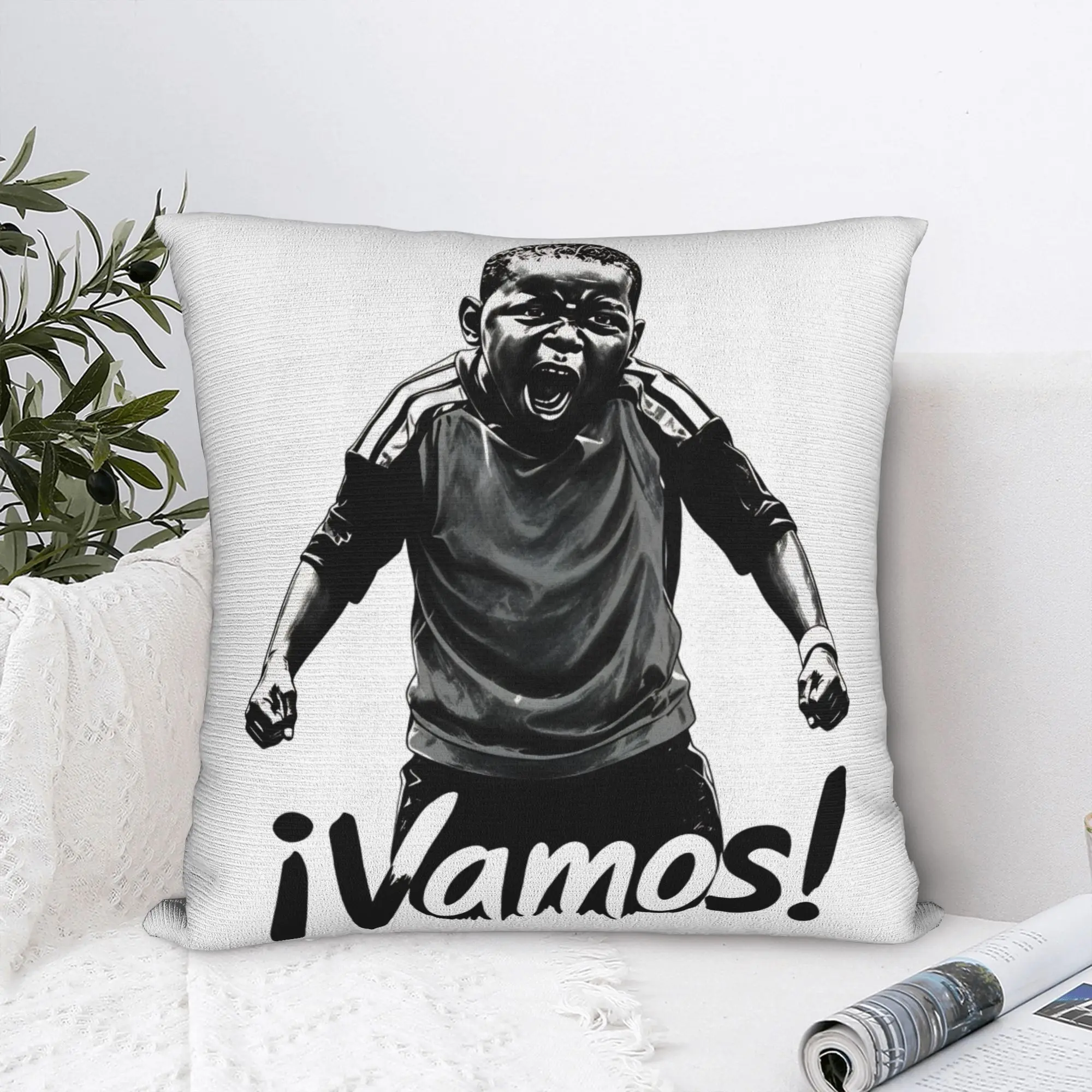 Vamos! Lamines Yamals Keyne Spain Pillowcase Polyester Cushion Cover Decorative  Pillow Case Cover Home Zipper 40*40cm