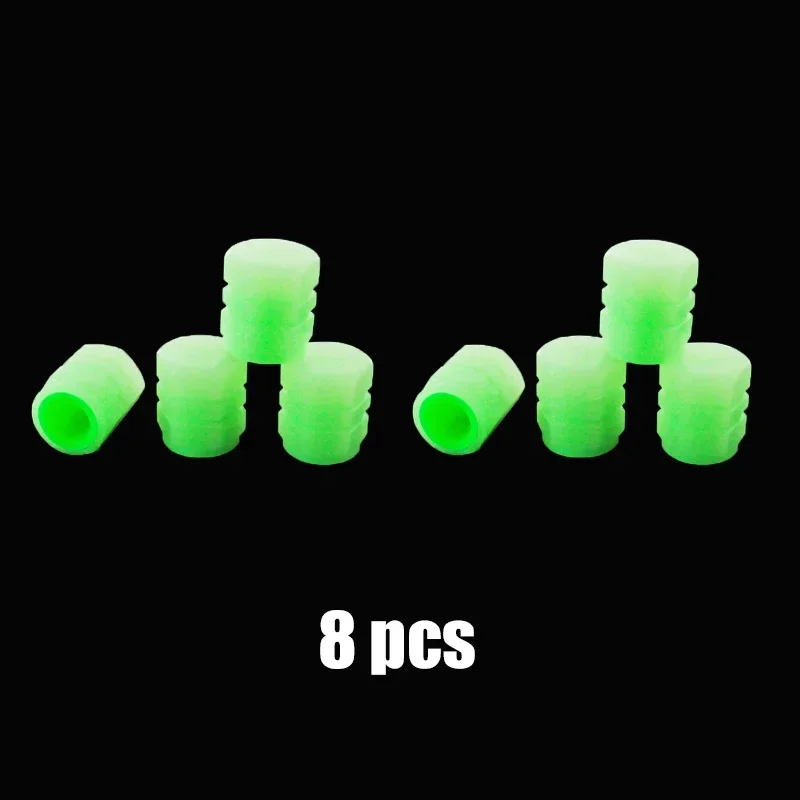 20Pcs Mini Leuchtende Reifen Ventil Kappen Auto Fahrrad Fluoreszierende Nacht Leuchtende Auto Motorrad Fahrrad Reifen Hub Kappe Auto Rad Dekoration