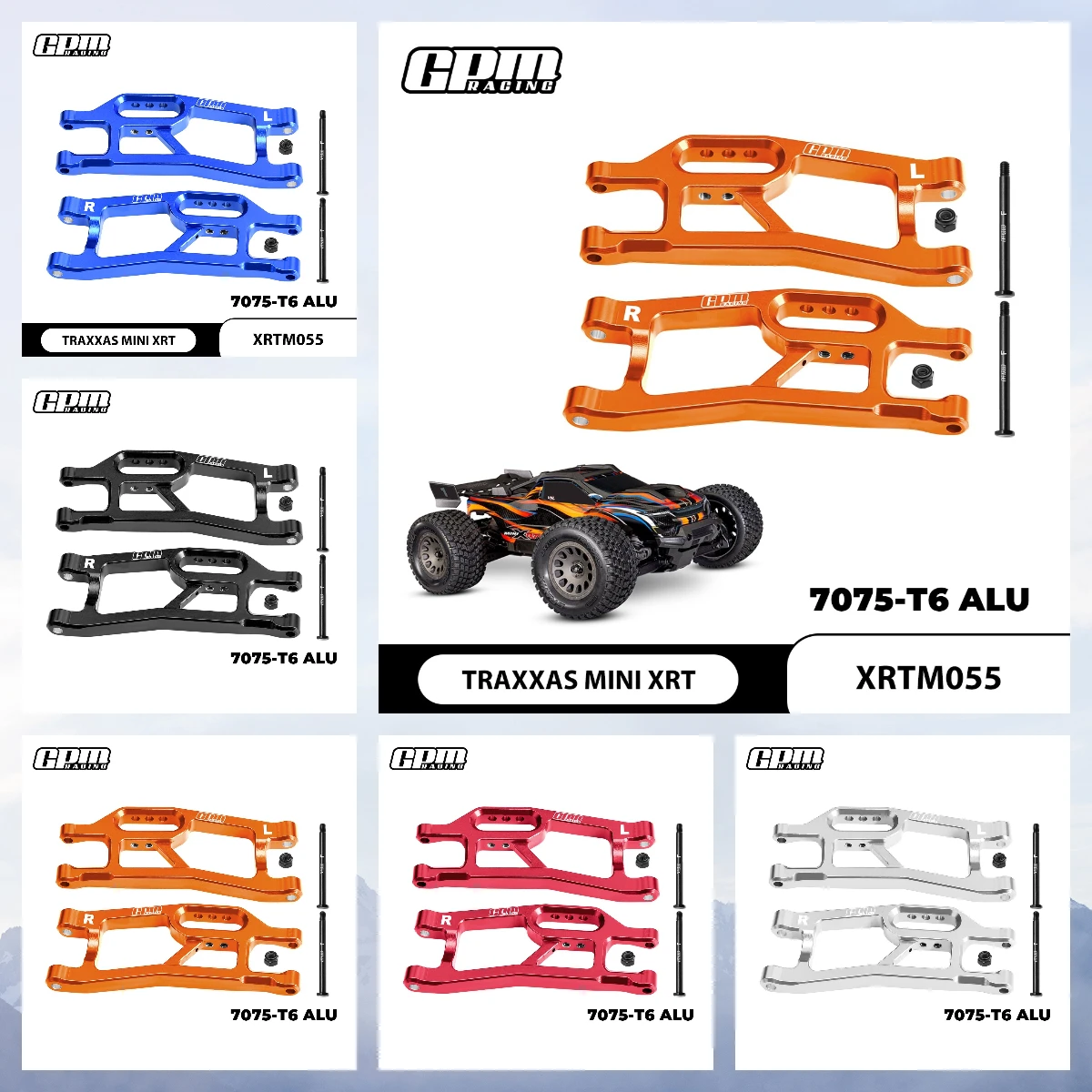 

7075 ALLOY FRONT LOWER SUSPENSION ARMS FOR TRAXXAS MINI XRT VXL 3S