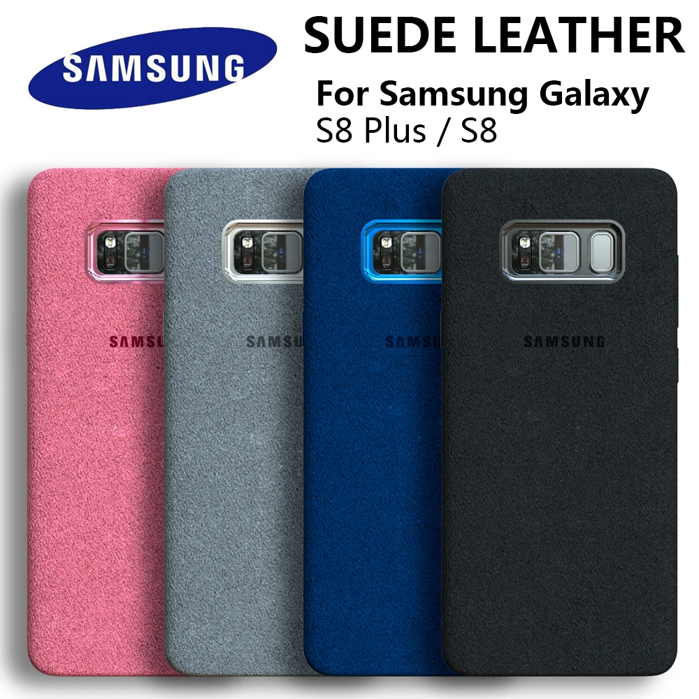 Original Samsung Galaxy S8Plus S8 Plus Case High Quality Suede Leather Cover S8 Premium Full Protect Protector Shell