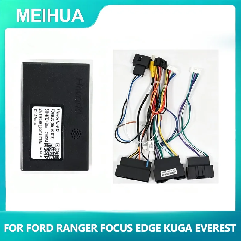 Android Canbus box Hiworld FDF2 Adaptor for Ford Ranger Focus Edge Kuga Everest Wirng Harness Power Cable Car radio