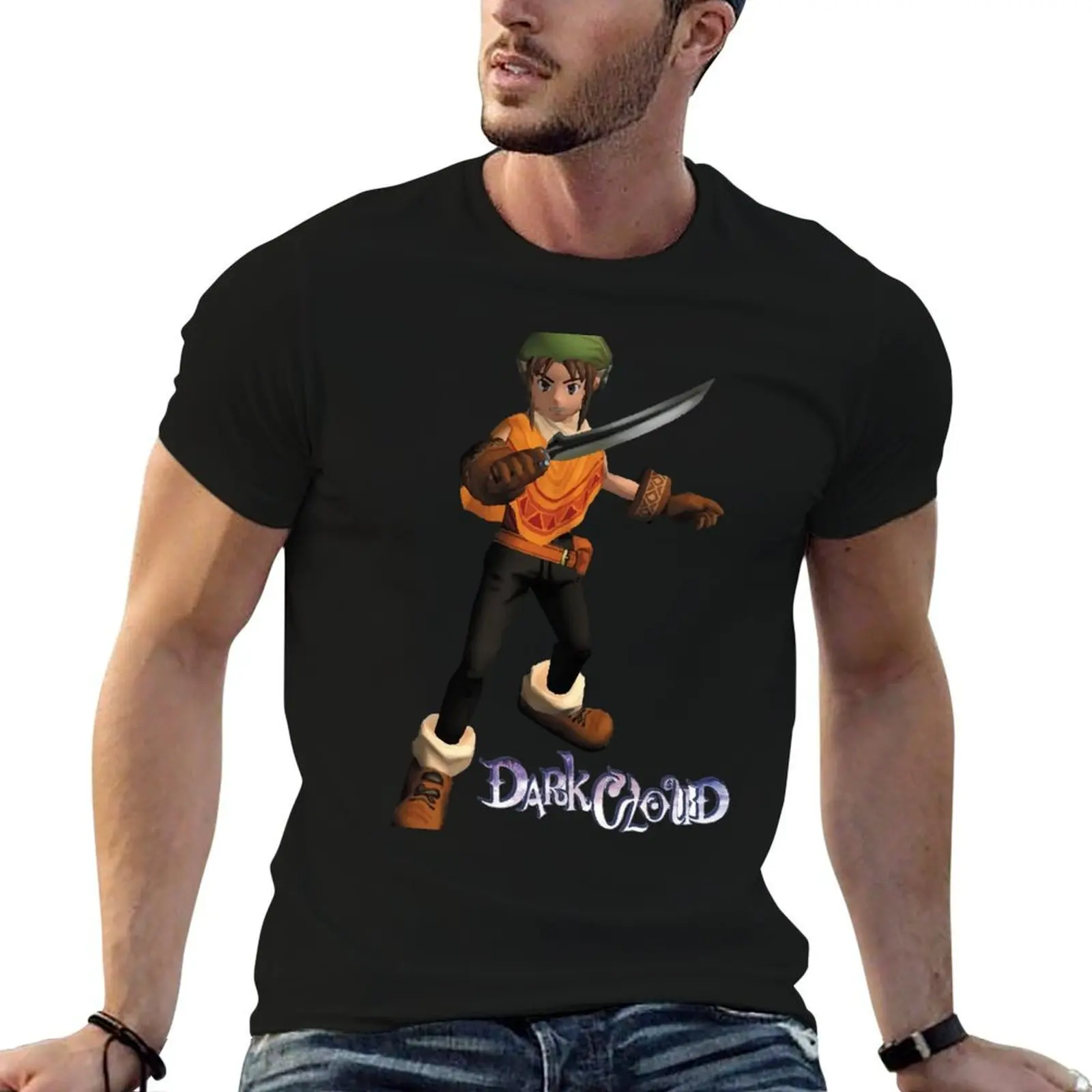 تي شيرت Toan Dark Cloud PS2 Classics تي شيرت رجالي فاخر تي شيرت للرجال تي شيرت قطني