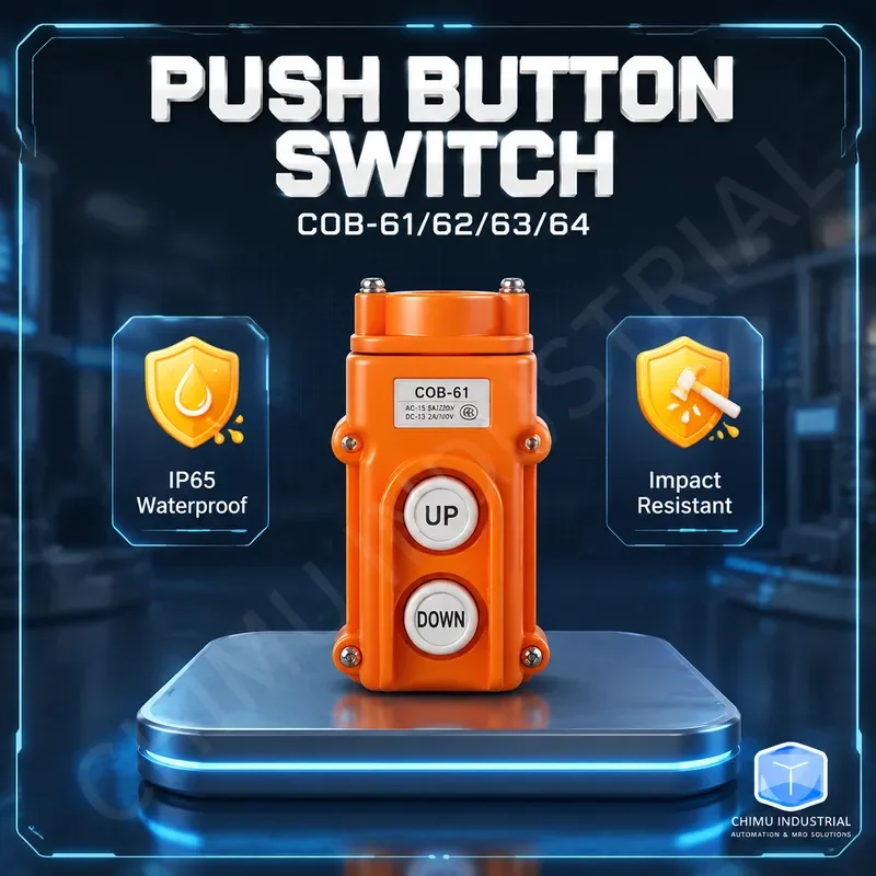 【CHIMU INDUSTRIAL】 for COB-61 COB-62 COB-63 COB-64A Crane Hoist Control Push Button Switch DC AC