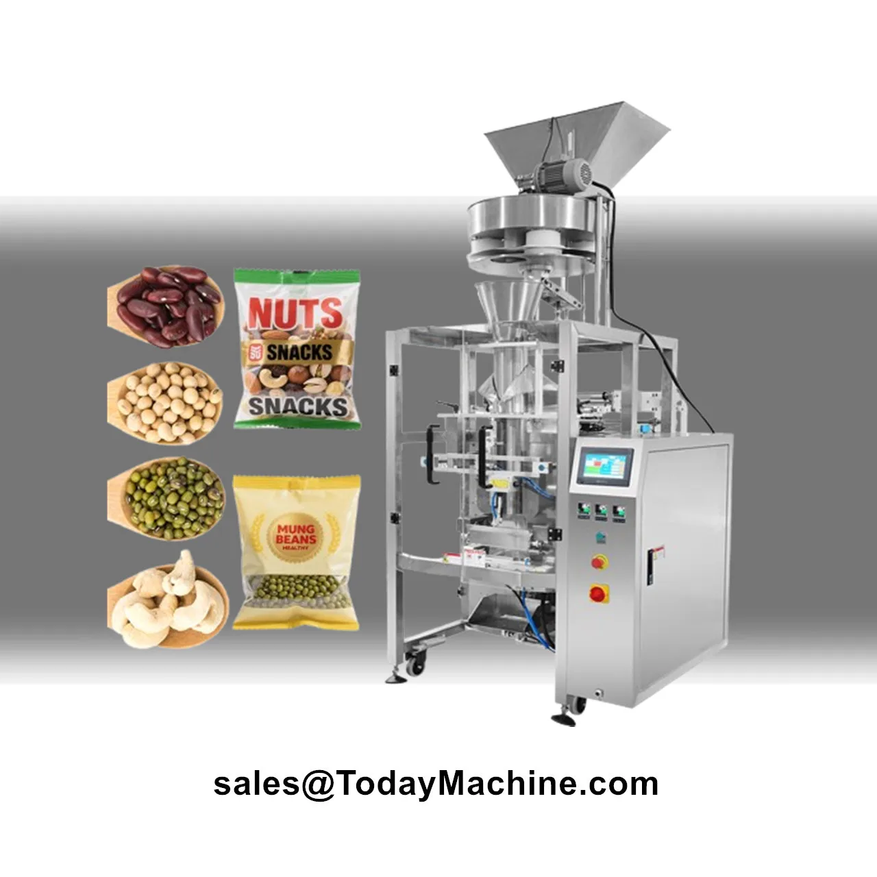 Automatic Linear Weigher Grains Millet Oats Corn Brown Rice Wheat Pouch Filling Packaging Machine