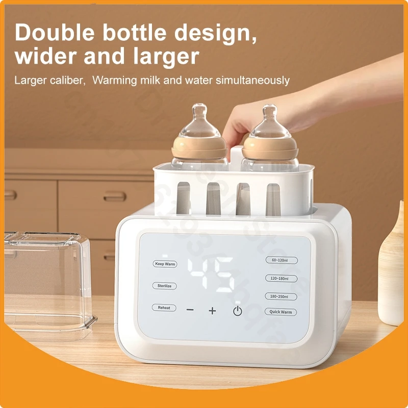 Multi-functional Double Bottle Milk Warmer // Automatic Milk Warmer / Defrosting and Heating Breastmilk Warmer