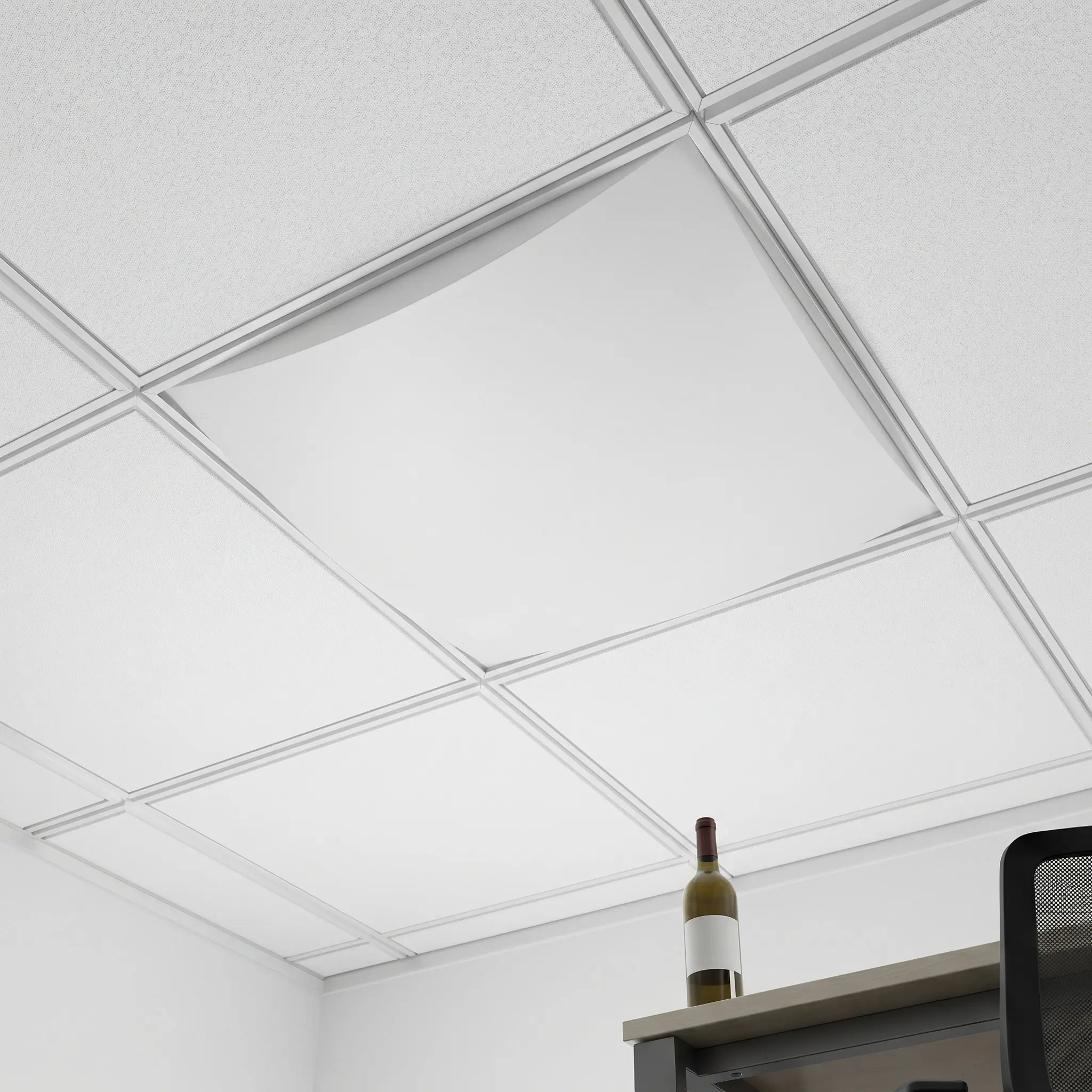 Acrylic Milky White Frosted Ceiling Lamp Shade Diffuser for LED Lights Soft Uniform Light Distribution Anti-Glare Eye Protection