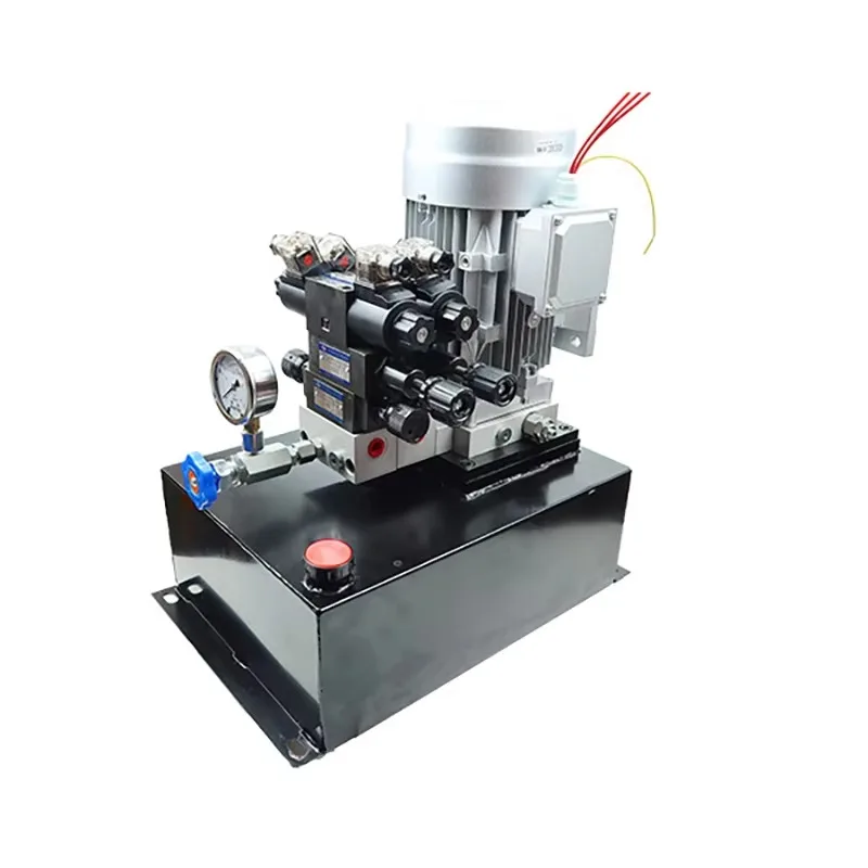 AC Motor Power Hydraulic Power Unit Pack with Two 3/4 Solenoid Valves