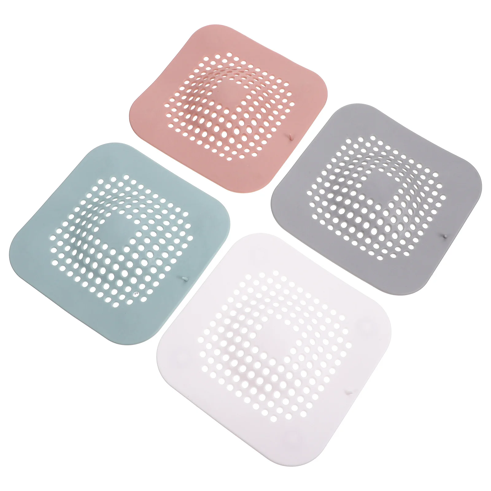 4 قطعة غطاء لبالوعة بالأرضية سميكة Tpr بالوعة غطاء مرشح المطبخ بالوعة الحمام استنزاف سدادة ختم مكافحة انسداد غطاء مرشح #1