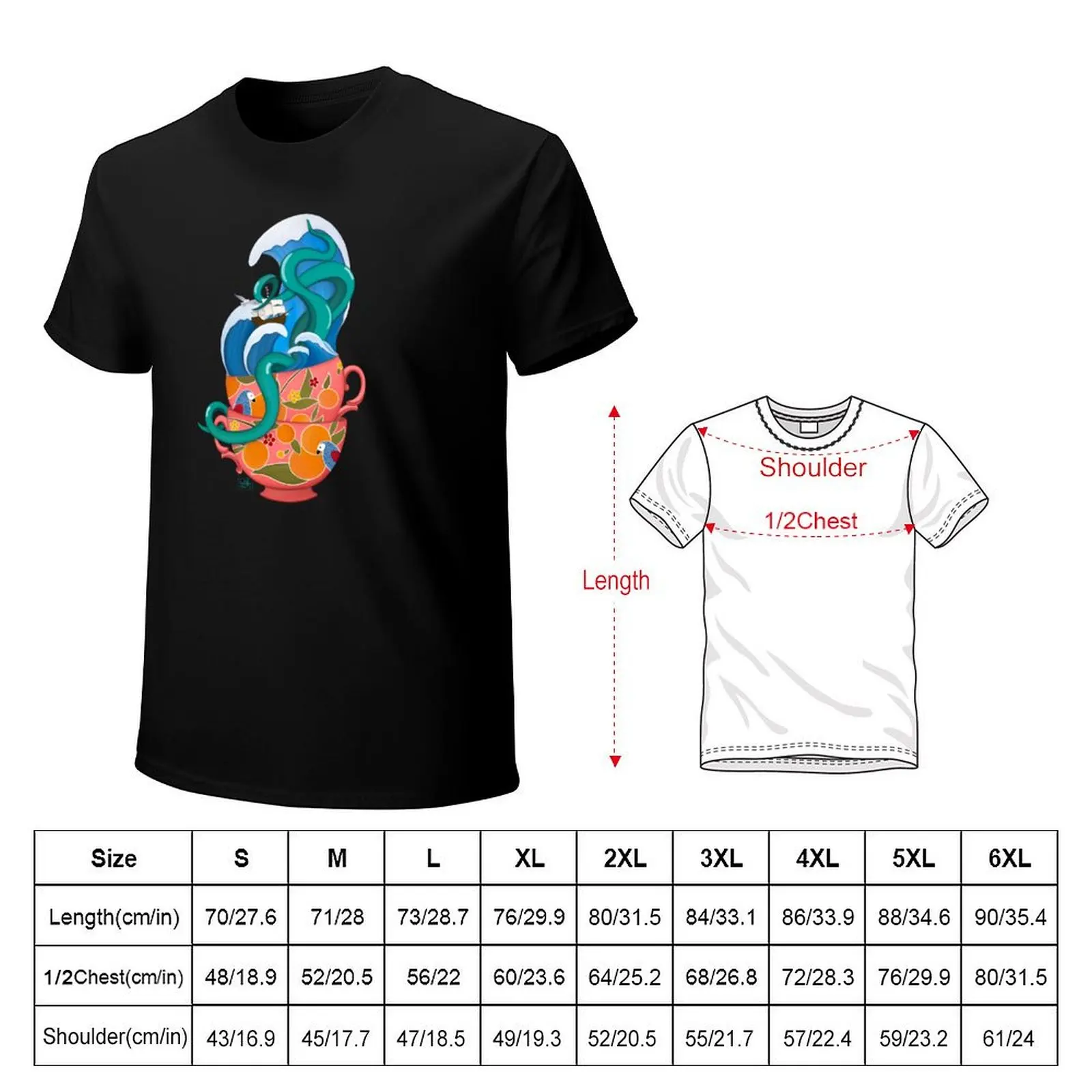 Tempest in Stede's Teacup T-Shirt Utility Casual Work T-Shirt