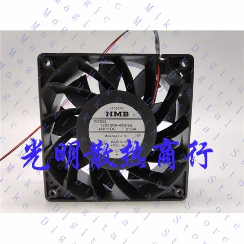 

H 1 шт. для вентилятора NMB 12038VA-48R-GL DC48V 0,90A 12038 12 см серверный/инверторный вентилятор 2 провода