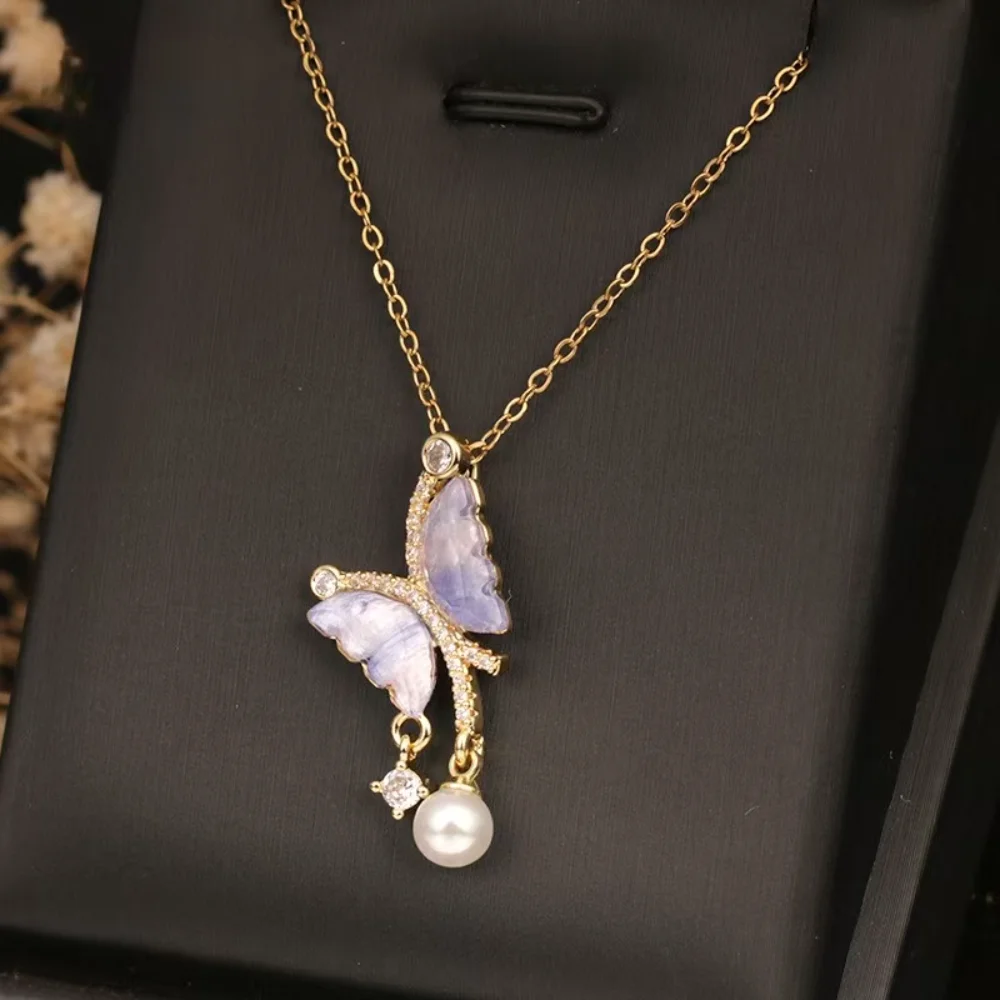 

Колье темперамент, легкая роскошь, фэнтезийное ожерелье-бабочка, женская ниша, ретро, роскошь, осень и зима, простое и универсальное.