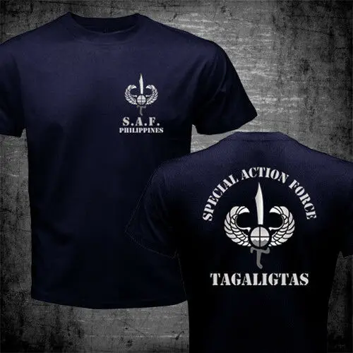 New Philippines  SAF Special Action Force CTU Unit SWAT Military T-shirt