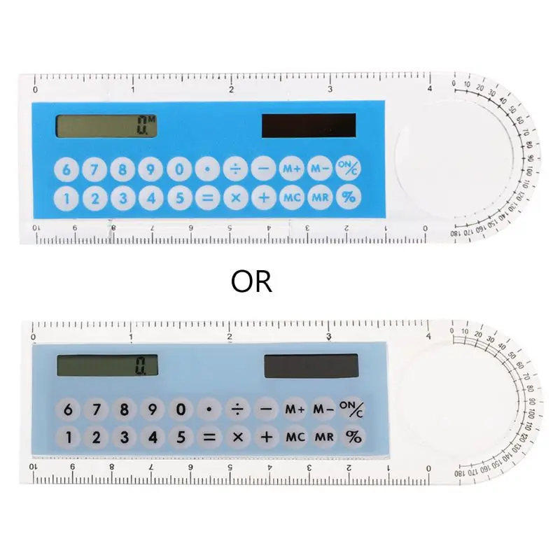 per creativo solare mini calcolatrice lente d'ingrandimento righello per studenti della scuola