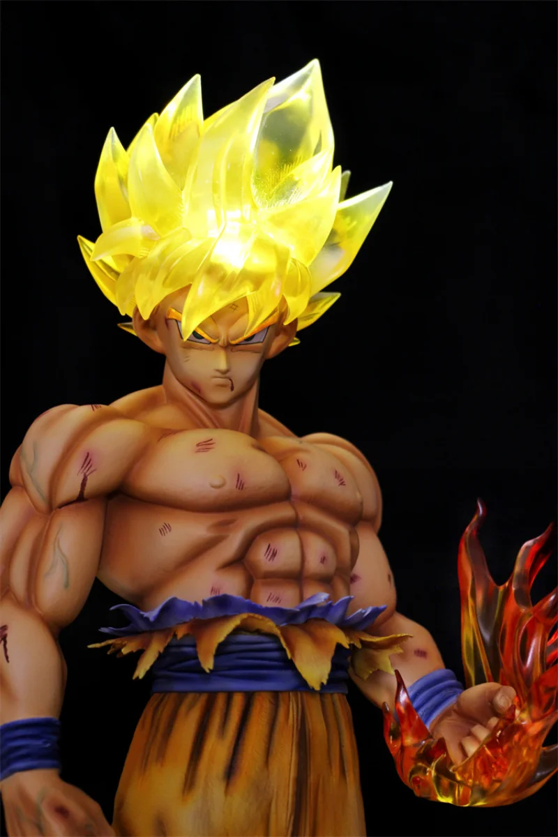 53Cm 1/4 Fc Figure Class Studio Dragon  Ball Z Son Goku Debut Super Saiyan Anime Action Figure Statue Model Garage Kit Toys