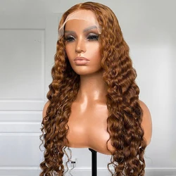 26Inch Long 180Density Blonde Soft Preplucked Kinky Curly Deep Lace Front Wigs For Women With Baby Hair Glueless Daily