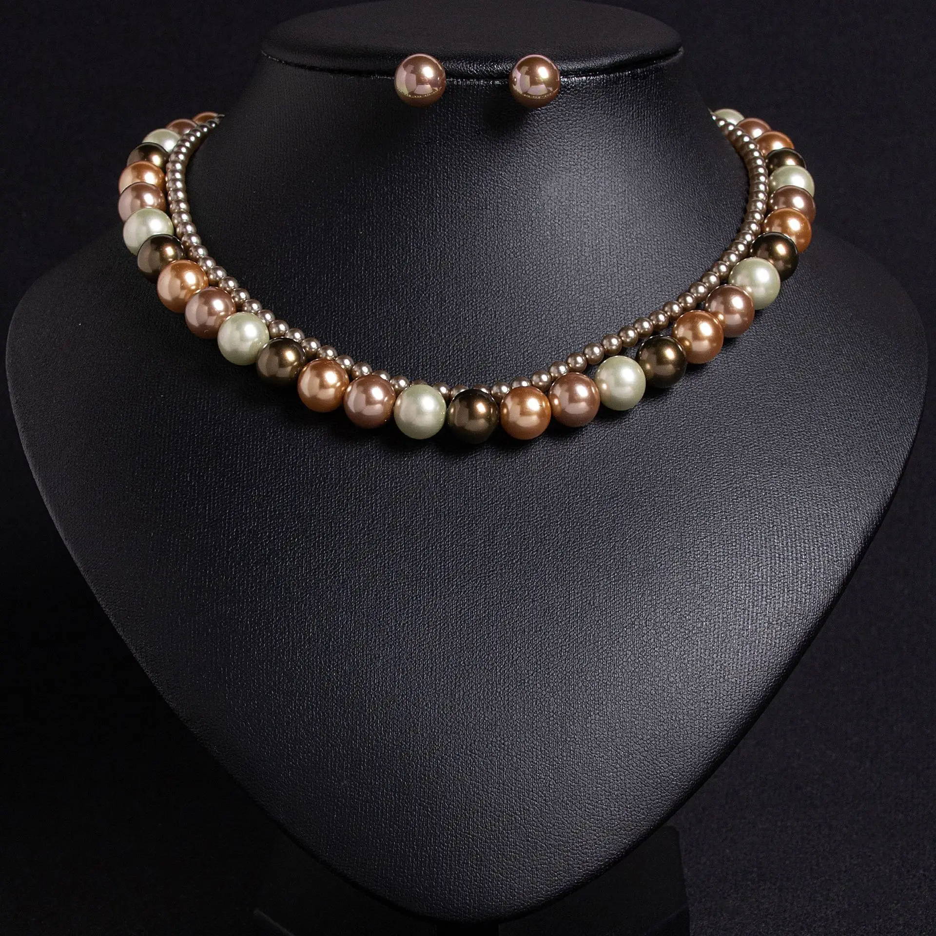 

Women's Fashion Fall/winter Pearl Necklace Earrings Set 2025