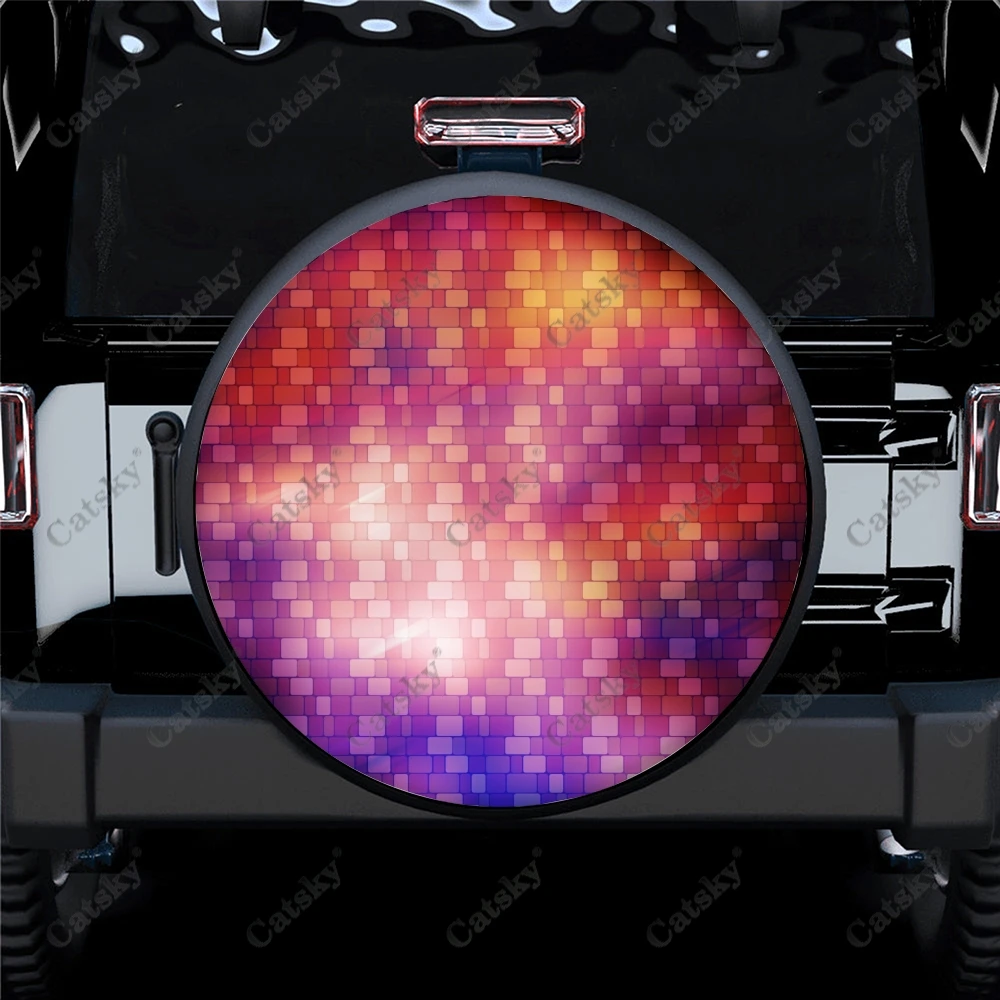 

Abstract - Pattern Print Spare Tire Cover Waterproof Tire Wheel Protector for Car Truck SUV Camper Trailer Rv 14"-17"