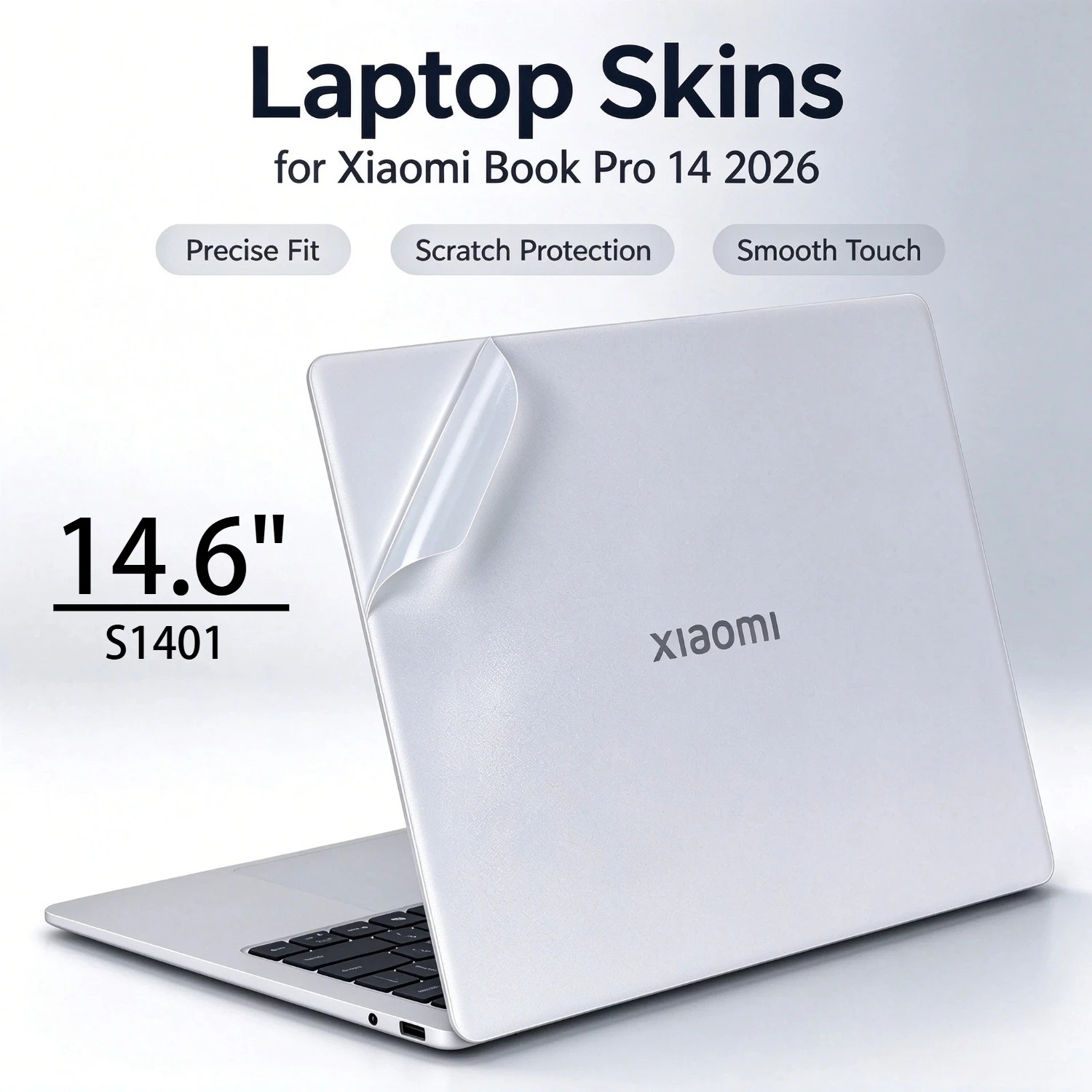 Laptop Skins for Xiaomi Book Pro 14 2026 14.6 Inch S1401 Sticker Soft Pvc Wear-Resistant Protector Film Notebook Skins
