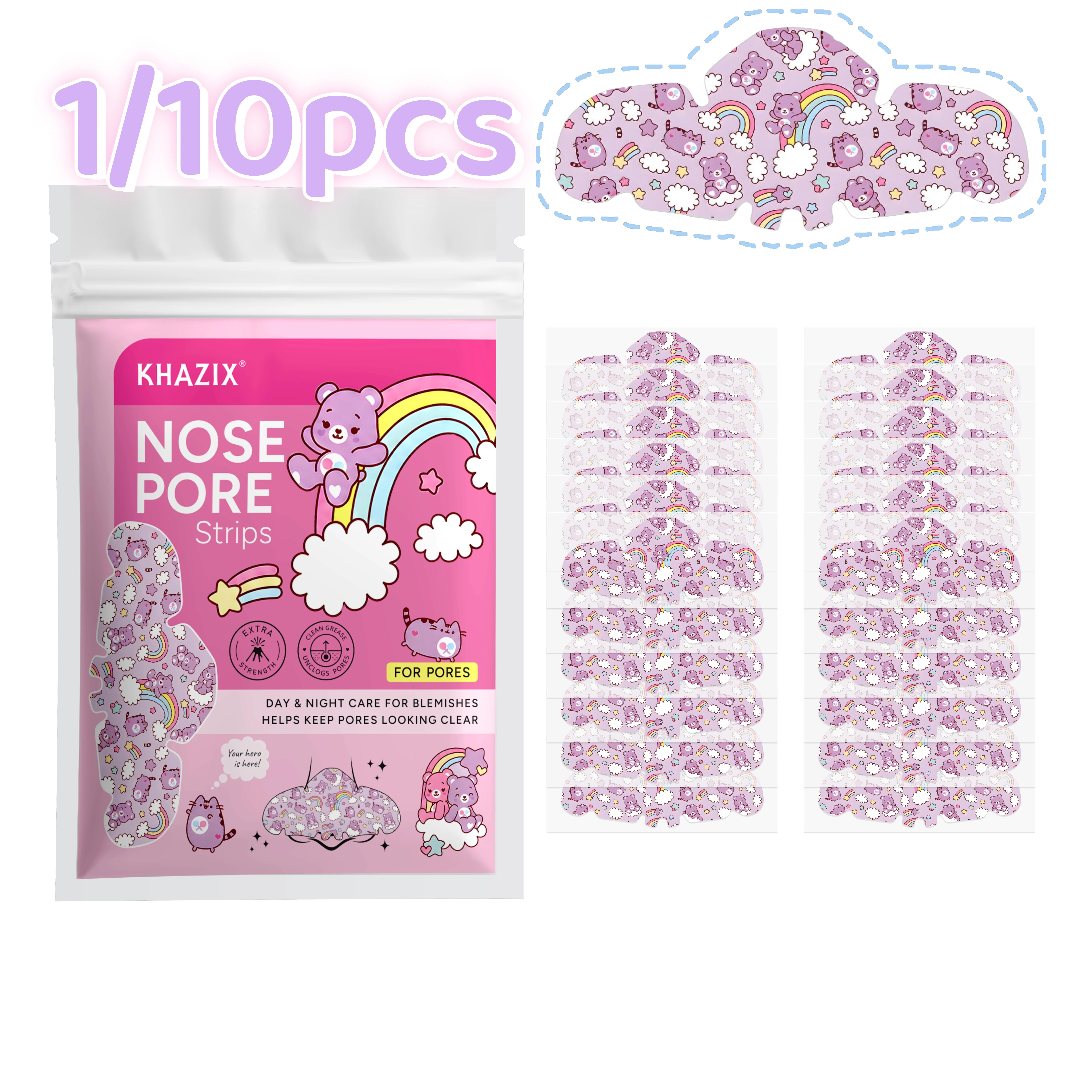 Invisible Acne Patches for Face & Nose, Blemish Cover Stickers Facial Spot Patch Sheets 1/10PCS