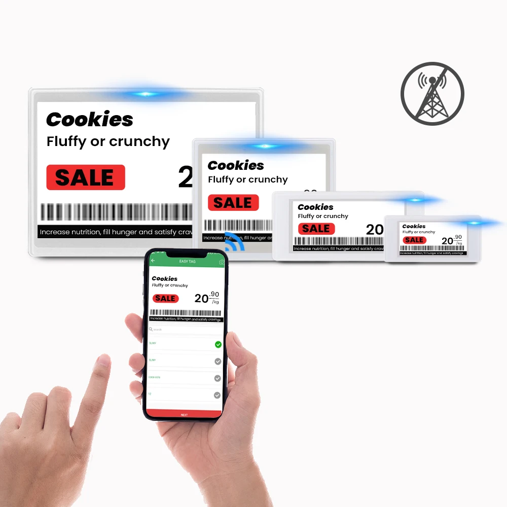 Label Harga Digital Tinta E Supermarket Label Rak Elektronik Kit Demo Epaper Sistem Tampilan Esl