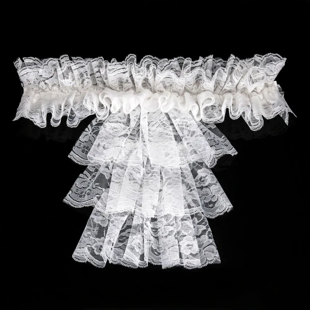 Elegante Cuello Jabot de Encaje Victoriano, Color Sólido, Cuello Falso Desmontable con Diseño Hueco y Volantes