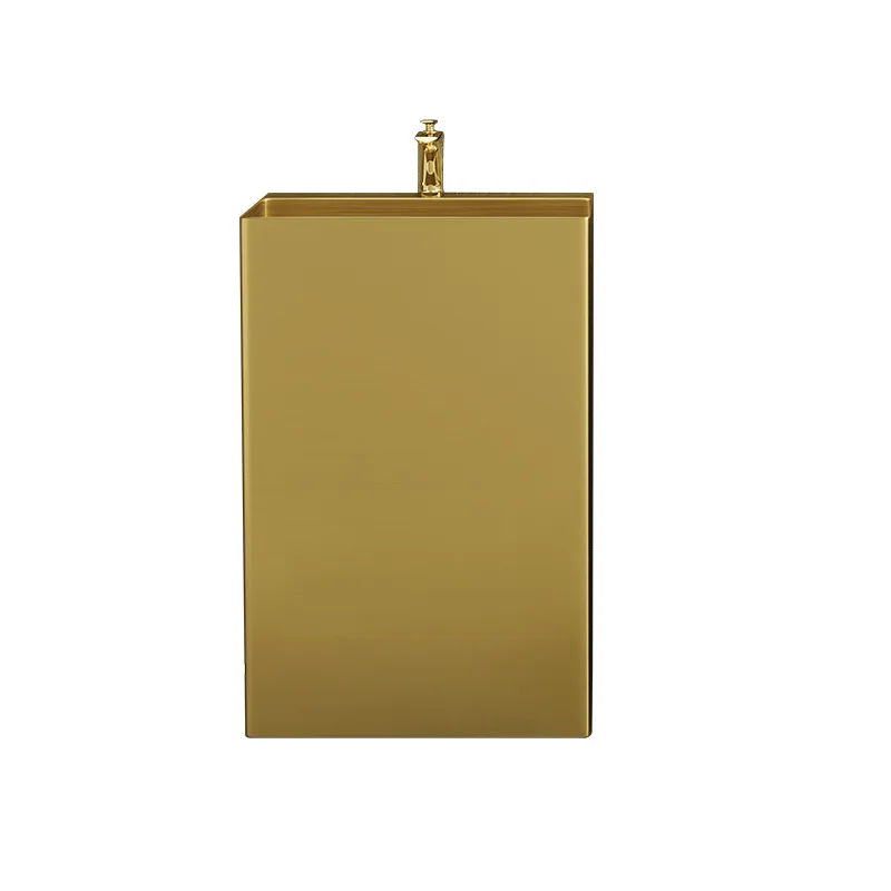 Bathroom Wash Basin Ceramic European Golden Finish for Hotel for Commercial Easy Clean, Ceramic Vanity Sink