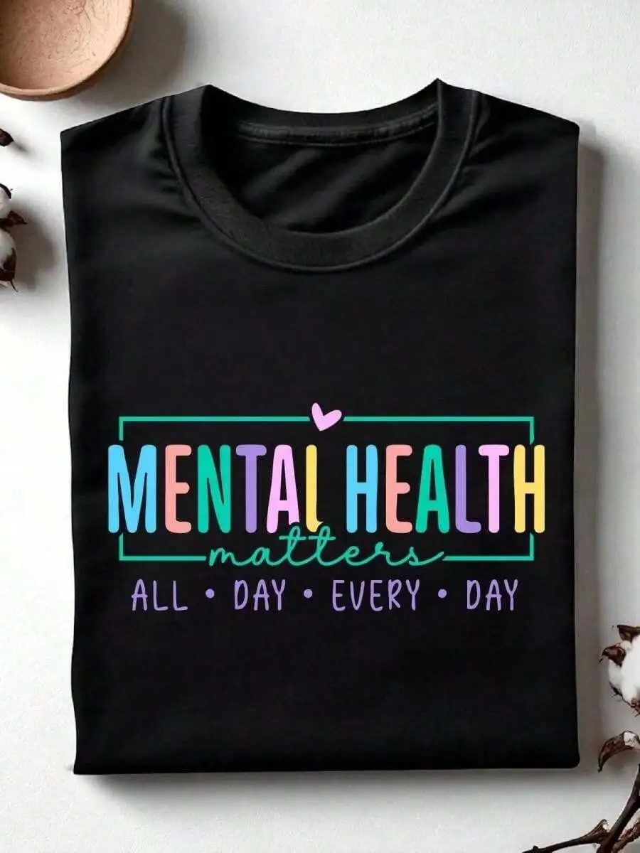 Mental Health Matters Shirt, Motivational T-Shirt Gift For Teacher, Unisex Therapist High Quality Tee, Psychologist Gift Idea. O