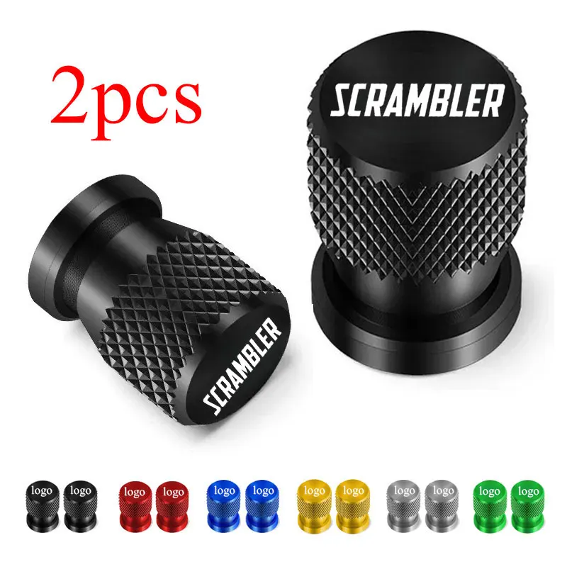 For Ducati Scrambler 800 1100 ICON 800 Motorcycle CNC Wheel Tire Valve Air Port stem caps Accessories