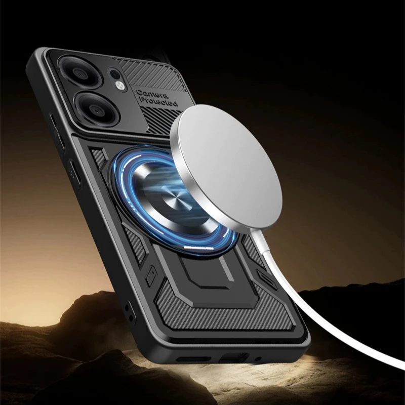 حافظة مدرعة شديدة التحمل لهاتف OPPO Reno 13F 13FS 5G Reno 13 Reno13 Pro F FS غطاء حماية حامل حلقي Fundas Coque Capa #5