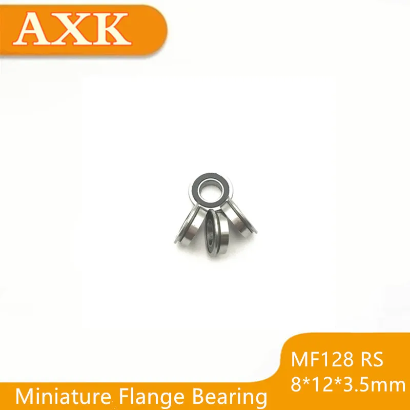 

2025 Rushed Limited Mf128-2rs Bearing 8x12x3.5mm 10 Pcs Abec-1 Miniature Flanged Mf128rs Ball Bearings Lf-1280dd 8x12x3.5