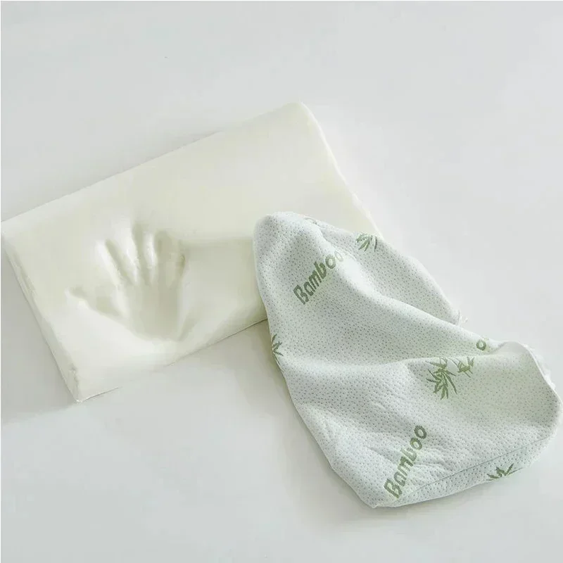 50*30 سنتيمتر الخيزران الألياف وسادة انتعاش بطيء الرعاية الصحية وسادة رغوة الذاكرة وسادة رغوة الذاكرة وسائد العظام دعم NeckRelief