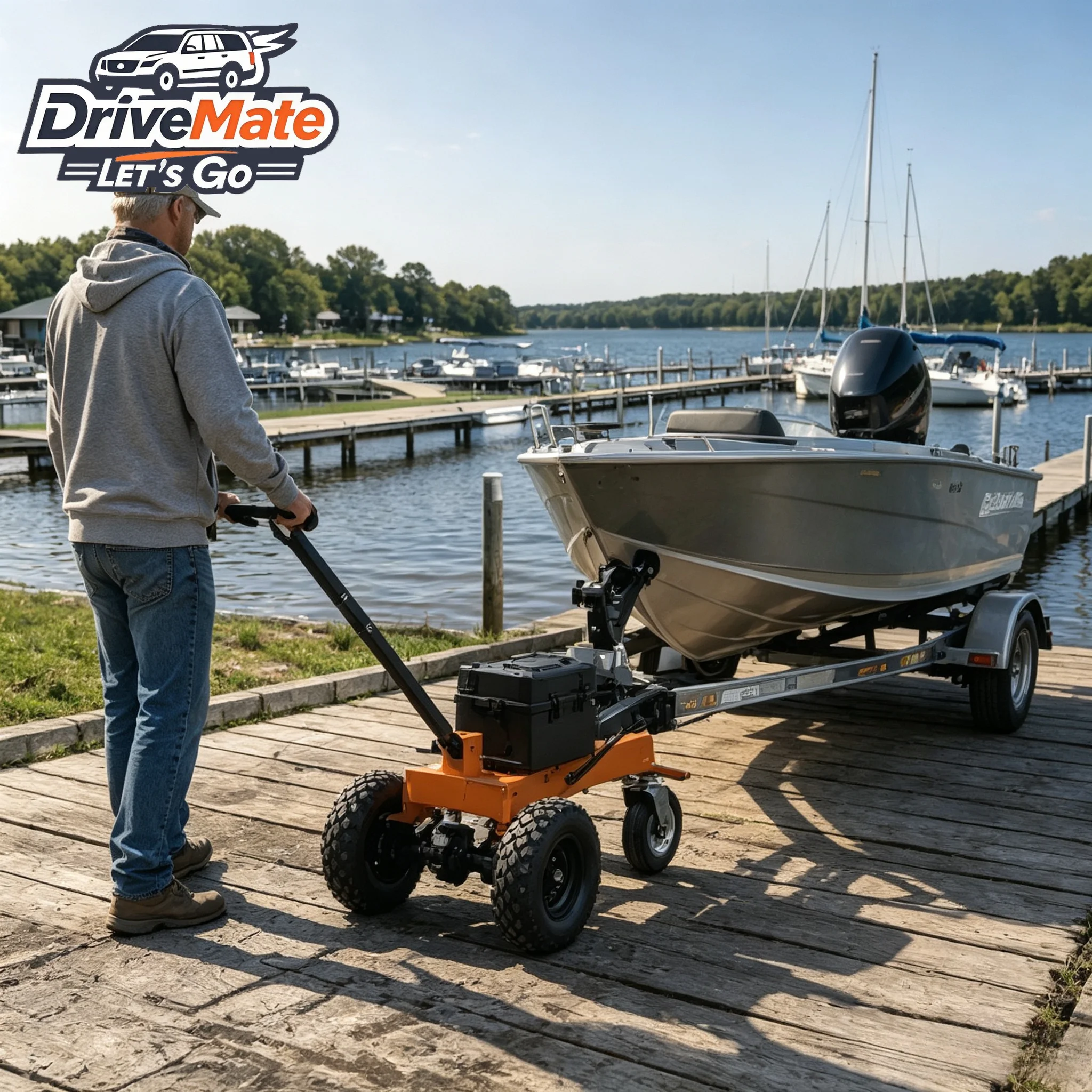 24V/48V Powered Trailer Mover Heavy Duty 2866-8000LBS Electric Dolly with 2