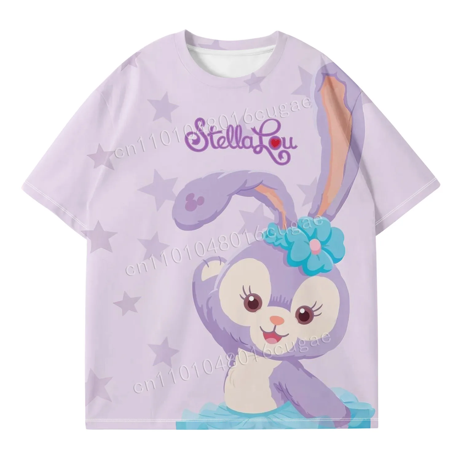 

Stellalou Girls Sweet T-Shirt Fashion Style Short-Sleeved T-Shirt Printed Cartoon Pattern Comfortable Breathable T-Shirt