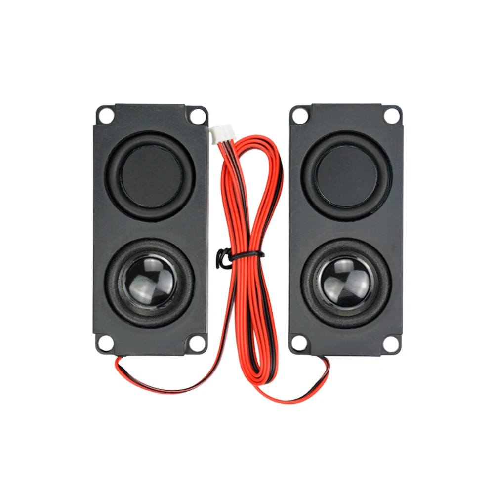 1pair 8 Ohm 5W Full Range Clear Sound Cavity Speaker Dual Vibration Membrane Audio loudspeaker Box For TV Computer