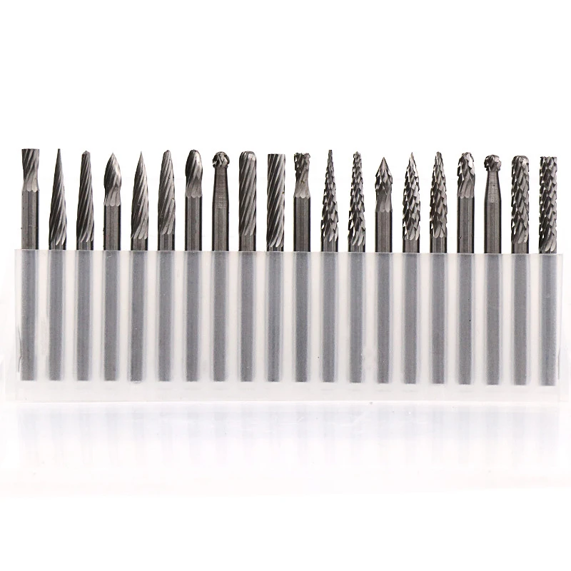 1-5PCS 3*3mm Tungsten Steel Grinding Head Hard Alloy Rotary File Milling Cutter For Polishing/Carving/Stone/Metal Abrasive Tool