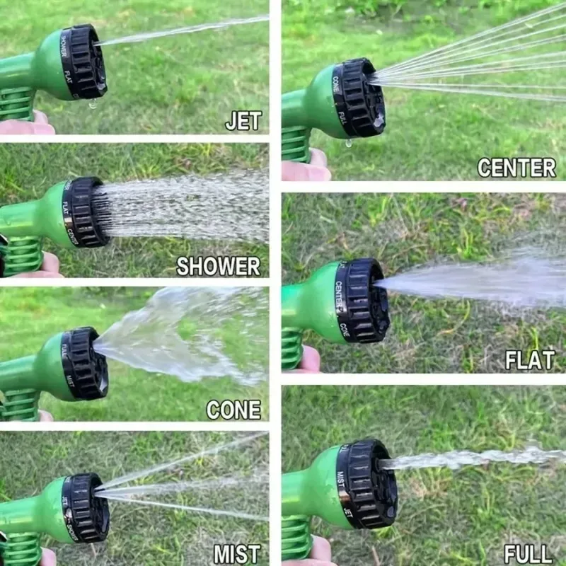 2024  Expandable Magic Hose, High-Pressure Car Wash, 7Water Spraying Functions, Water Gun, Home Garden Watering Hose