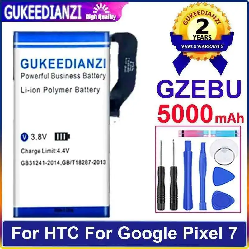 

For Htc Google Pixel 7 5000Mah Gzebu Safe Mobile Phone Battery