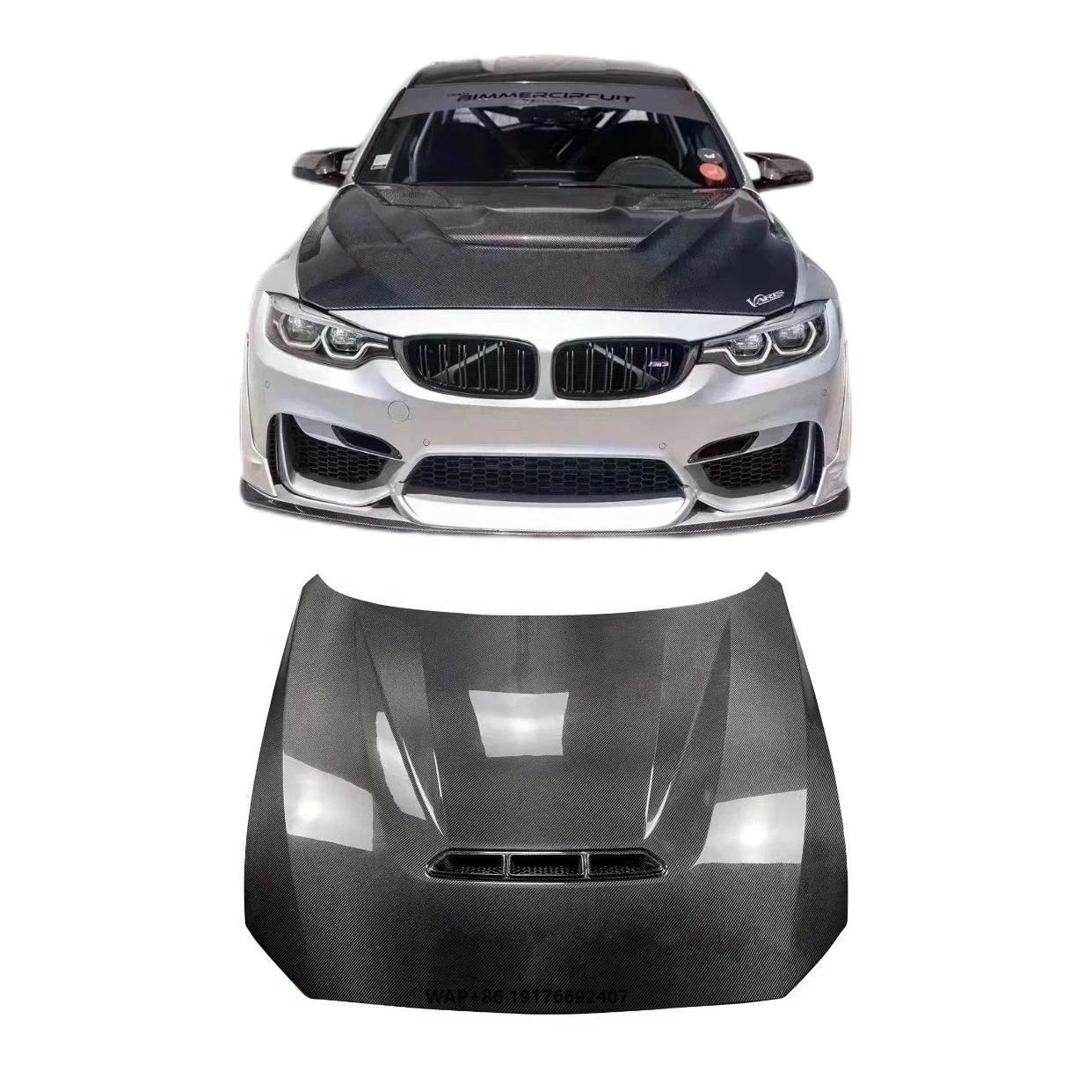 

Carbon Fiber Engine Hoods Auto Refitting Parts Real Carbon Fiber Front Bonnet Cover forBmw F22 2 Series F87 M2 CS Style